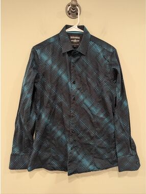 Barabas 100% Cotton Long Sleeve Button Down Shirt Size Small